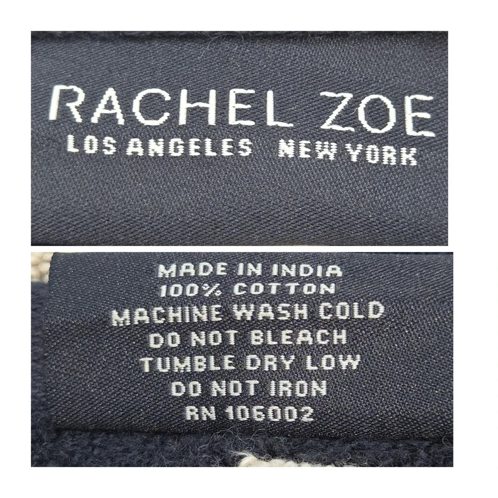 Rachel Zoe 4pc Leopard Cheetah Print Cotton Towel Set 2 Bath 2 Hand Black Tan